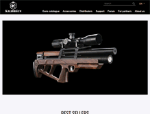 Tablet Screenshot of kalibrgun.com